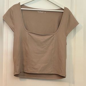 Abercrombie Seamless Fabric Cap Sleeve Tee